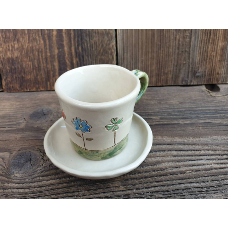 Espresso šálka + tanierik Šťastíčko 100 m